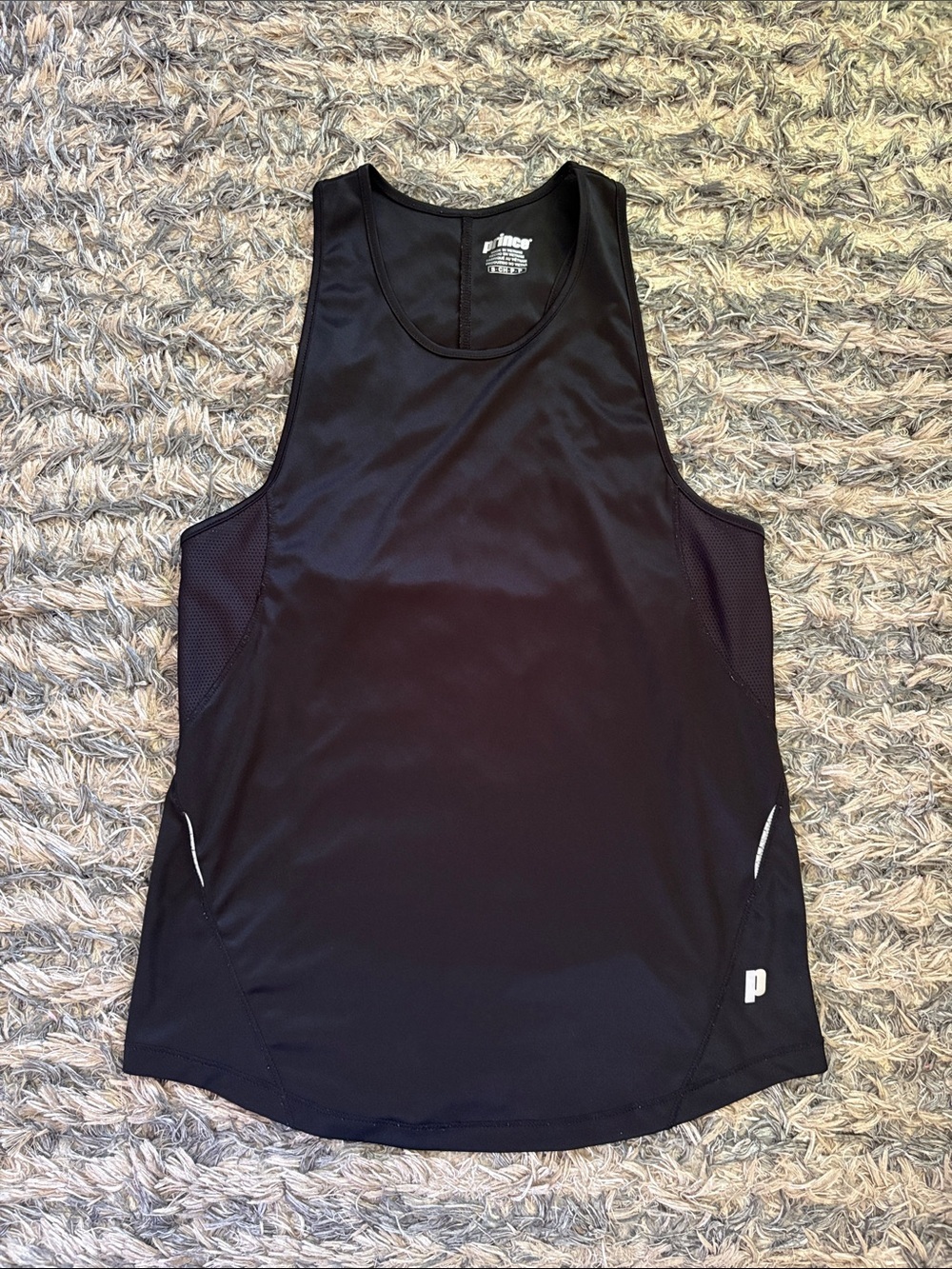 Prince Black Women's Athletic Tank Top Size S
